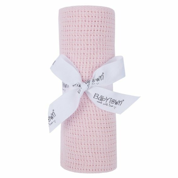 Pink Cellular blanket in Blanket and Wraps sold by Little'Uns Retail Ltd