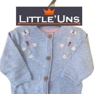 Knitted Floral Cardi in Baby Girls Outfits sold by Little'Uns Retail Ltd