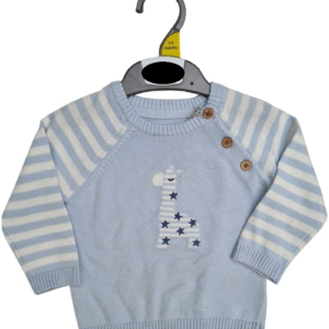 Baby Giraffe Jumper in Baby Boy Cardigans & Jumpers sold by Little'Uns Retail Ltd
