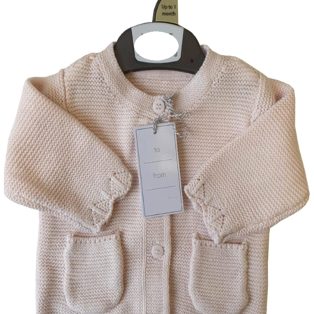 Knitted Pink Cardigan in Baby Girls Outfits sold by Little'Uns Retail Ltd