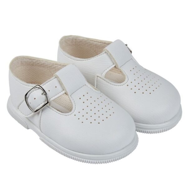 Baby Hard Soled Shoe- white @ Little'Uns Retail Ltd