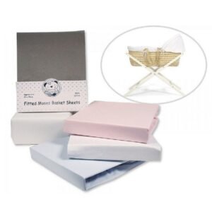 2 Pack Fitted Moses Mattress Sheets @ Little'Uns Retail Ltd
