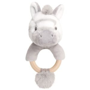 KEELECO CUDDLE ZEBRA RING RATTLE @ Little'Uns Retail Ltd