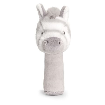 KEELECO CUDDLE ZEBRA STICK RATTLE @ Little'Uns Retail Ltd