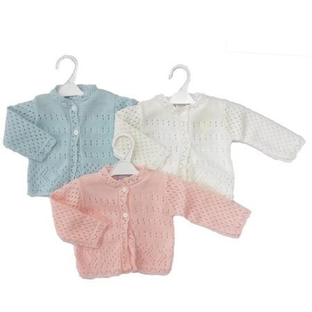 KNITTED PREMATURE CARDIGAN @ Little'Uns Retail Ltd