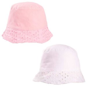 Girls Bush Hat With Cutout Floral Brim @ Little'Uns Retail Ltd