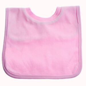 Plain Pop-On Bib-Pink @ Little'Uns Retail Ltd