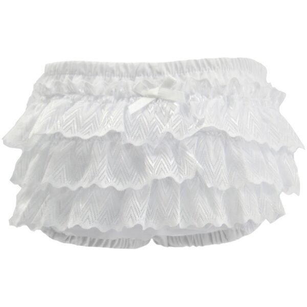 Baby Girls White Frilly Knickers @ Little'Uns Retail Ltd
