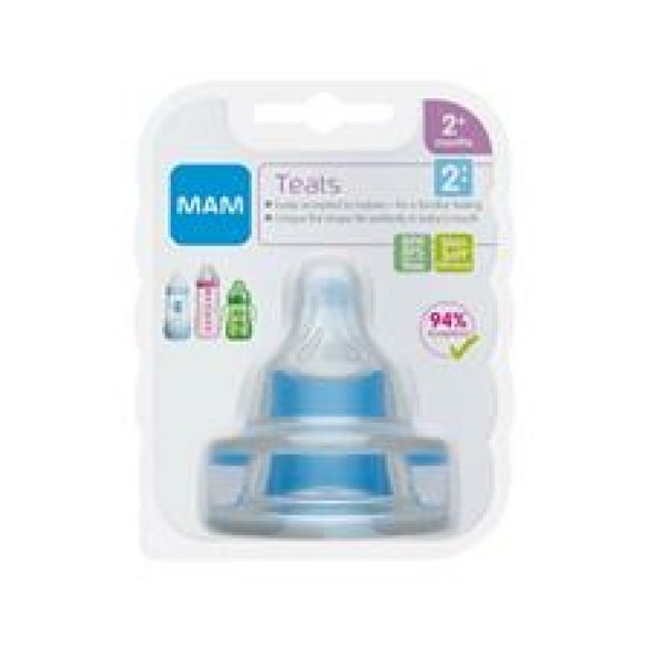 Mam Teat Medium Flow 2pk 2m+