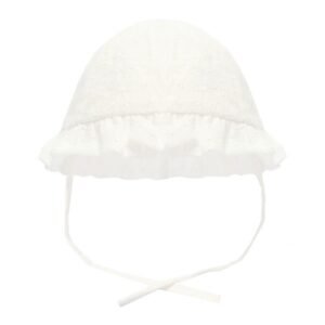 WHITE BRODERIE ANGLAISE HAT @ Little'Uns Retail Ltd
