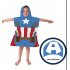 Captain America Hooded Poncho Towel @ Little'Uns Retail Ltd