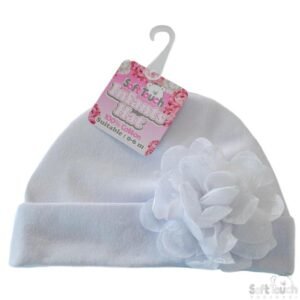 White Hat W/Large Flower @ Little'Uns Retail Ltd