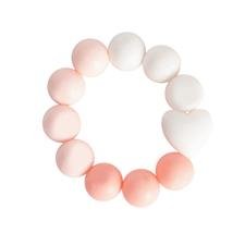 Bambino Silicone Bead Teether Pink @ Little'Uns Retail Ltd