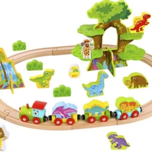 Wooden Small Dinosaur Train Set @ Little'Uns Retail Ltd