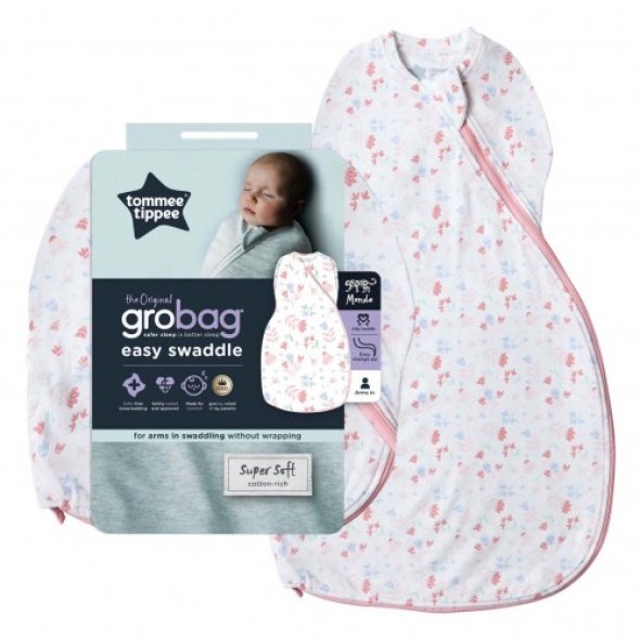 Tommee Tippee Grobag Easy Swaddle-pretty Petals @ Little'Uns Retail Ltd