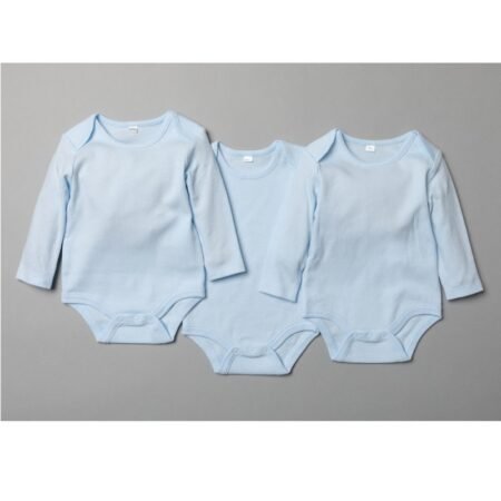 Sky 3 Pack Long Sleeve Bodysuits @ Little'Uns Retail Ltd