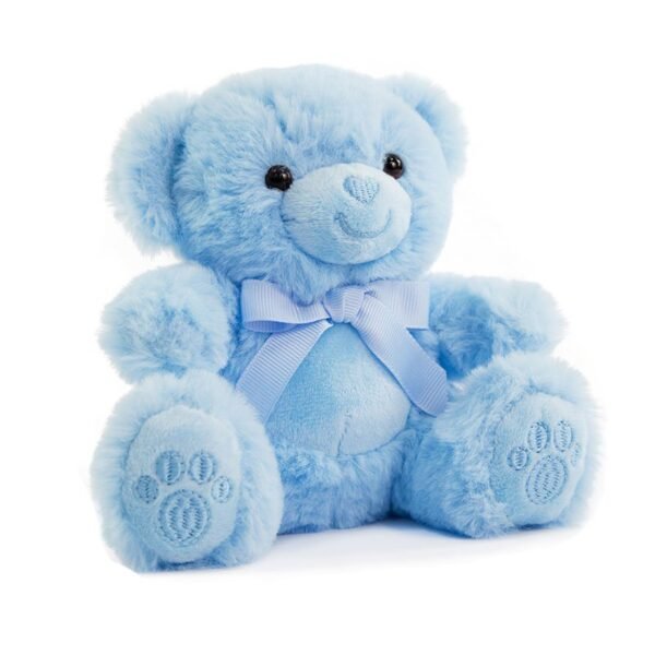 Blue TEDDY BEAR W/PAWS 15cm @ Little'Uns Retail Ltd