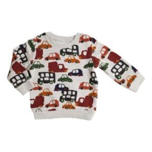 Baby Boys Cars Jumper @ Little'Uns Retail Ltd