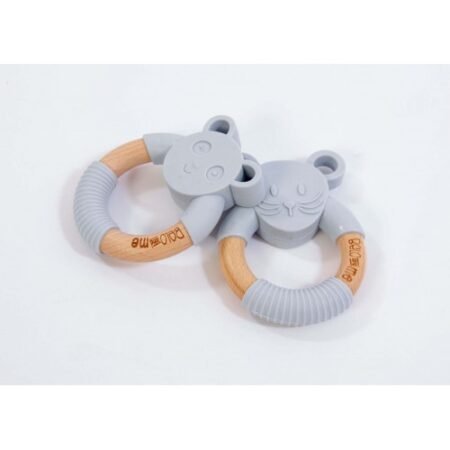 Belo and Me Animal Wood Teether Monty Mouse @ Little'Uns Retail Ltd