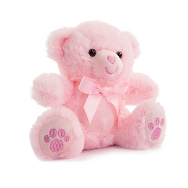 Pink Teddy Bear W/paws 15cm @ Little'Uns Retail Ltd