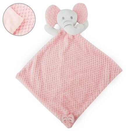 Pink Waffle Elephant Comforter @ Little'Uns Retail Ltd