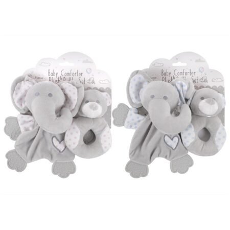 Plush Comforter & Rattle Set @ Little'Uns Retail Ltd