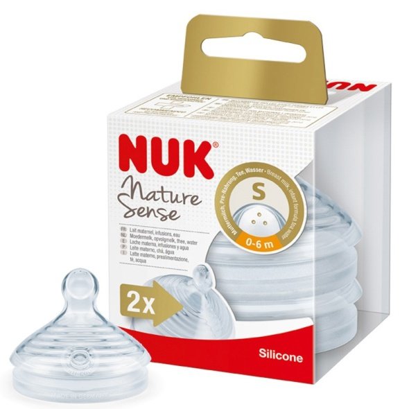 NUK Nature Sense 0-6m Small Teat @ Little'Uns Retail Ltd