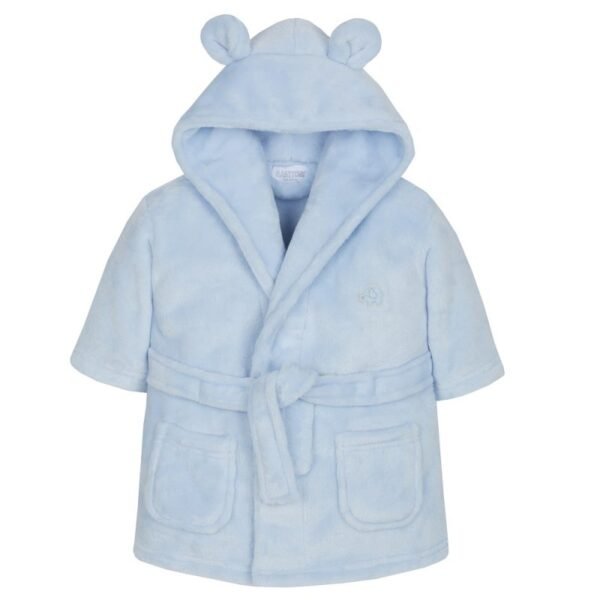 Blue Baby Hooded Dressing Gown @ Little'Uns Retail Ltd