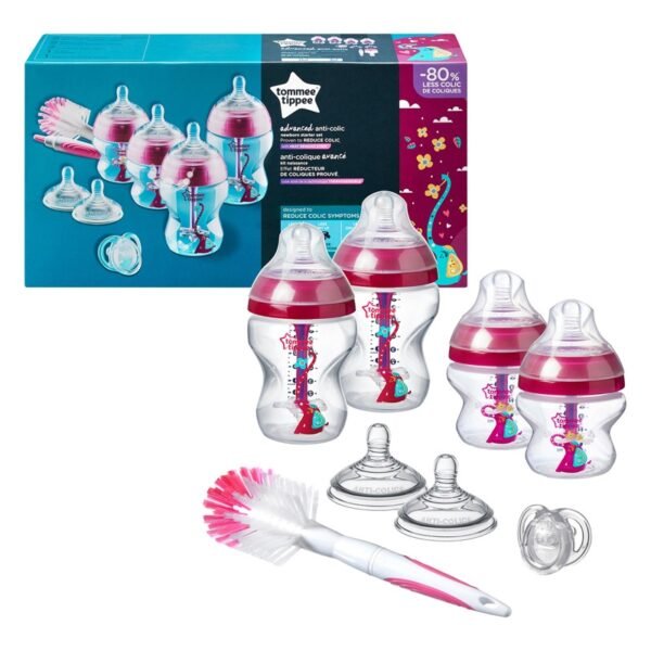 Tommee Tippee Advanced Anti Colic Bottle Starter Kit Girl @ Little'Uns Retail Ltd
