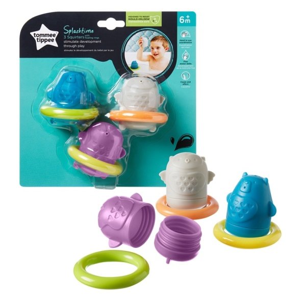 Tommee Tippee Splashtime Squirtee Bath Floats @ Little'Uns Retail Ltd