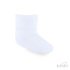 White 0-3m Plain Turnover Socks
