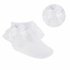 Lace Socks with White Flower Trim & Bow (nb-18 Months) @ Little'Uns Retail Ltd