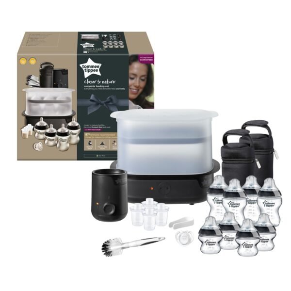 Tommee Tippee Closer to Nature Complete Feeding Set Black @ Little'Uns Retail Ltd
