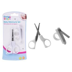 Baby White Manicure Set Scissors & Clippers @ Little'Uns Retail Ltd