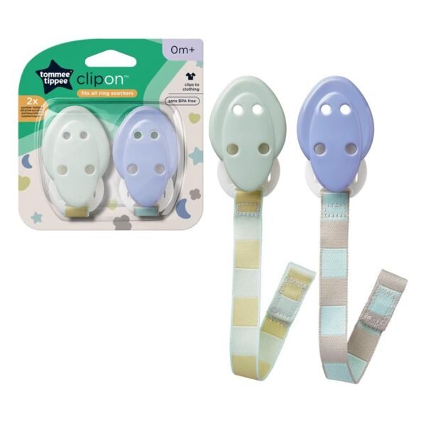 Tommee Tippee Closer to Nature Soother Holder 2Pk @ Little'Uns Retail Ltd