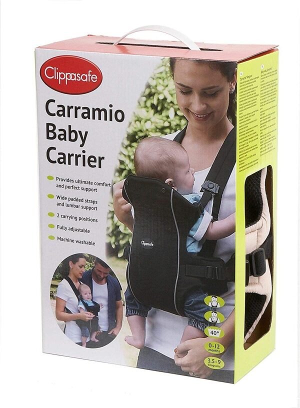 Clippasafe Carramio 2 Position Baby Carrier Oatmeal @ Little'Uns Retail Ltd