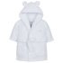 White Super Soft Hooded Dressing Gown 0-6m