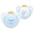 NUK Latex Soother Blue 0-6m 2Pk