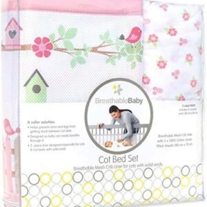 Breathable Baby Cotbed Set English Garden @ Little'Uns Retail Ltd