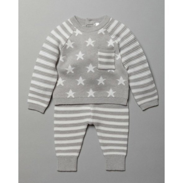 Bonjour Bebe Boys ‘Star’ Knitted Set @ Little'Uns Retail Ltd