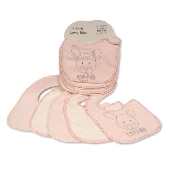 Baby Terry Bibs 5 Pack – Cutie @ Little'Uns Retail Ltd