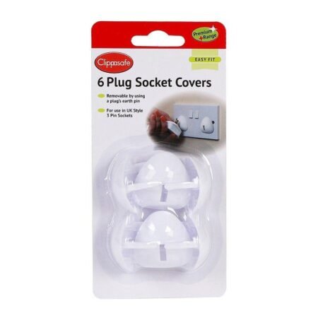 Uk Style Plug Socket Covers 6pk @ Little'Uns Retail Ltd