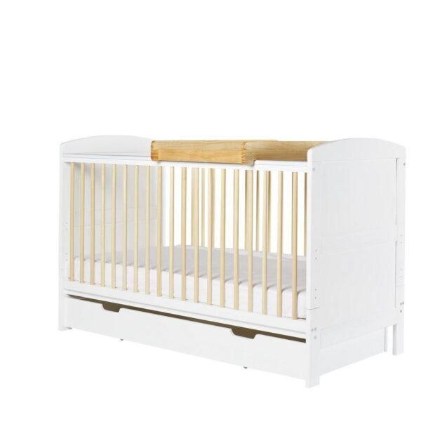 Coleby Scandi Classic Cot Bed, Under Drawer and Cot Top Changer @ Little'Uns Retail Ltd