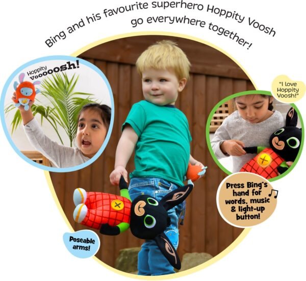 Vooshing Bing and Hoppity Soft Toy @ Little'Uns Retail Ltd