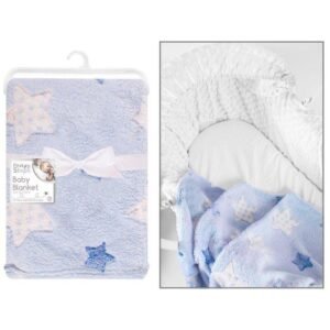 Supersoft Star Fleece Baby Blanket @ Little'Uns Retail Ltd
