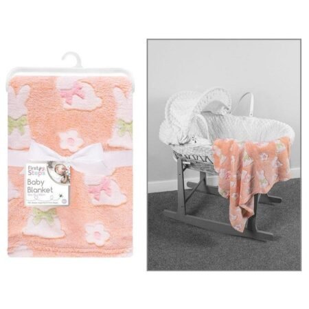 Supersoft Bunny Fleece Baby Blanket @ Little'Uns Retail Ltd