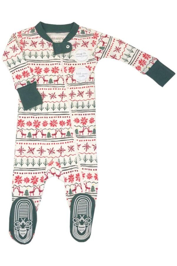 Green Collar Christmas Babygrow. @ Little'Uns Retail Ltd