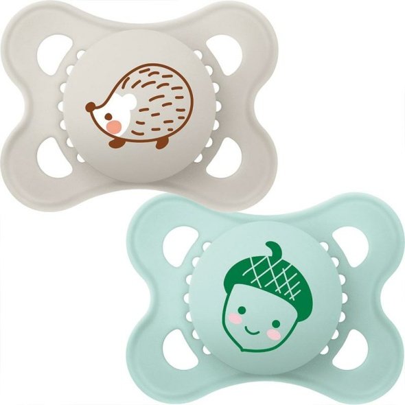 MAM Original Soother Nature Matt Unisex 0m+ 2Pk @ Little'Uns Retail Ltd