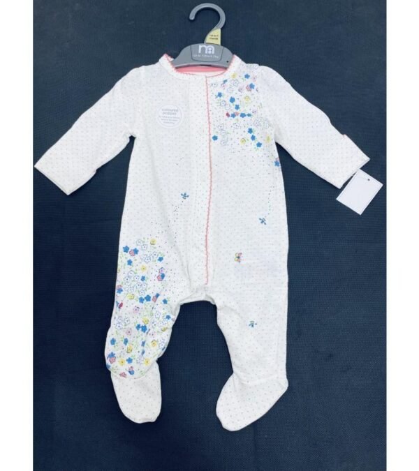 Girls ‘Spotted’ Flower Sleepsuit @ Little'Uns Retail Ltd