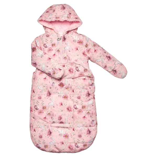 Baby Floral Padded Hooded Sleeping Bag (NB-6M) @ Little'Uns Retail Ltd